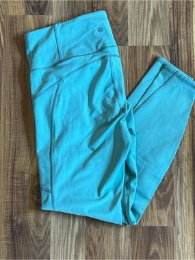 Athleta Women’s Turquoise Rainier Tight Leggings, Size Medium